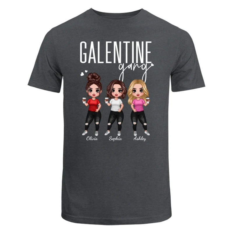 Besties Galentine Gang Valentine‘s Day Gift For Best Friends Personalized Shirt - Image 5