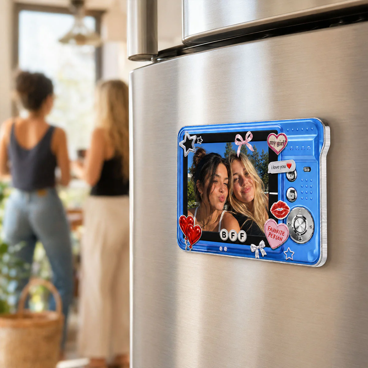 Besties Y2K Digital Camera Photo Uploaded - Personalized Acrylic Magnet - Image 5