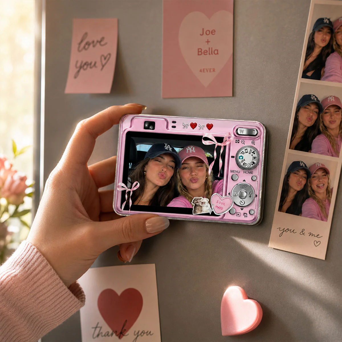 Besties Y2K Digital Camera Photo Uploaded - Personalized Acrylic Magnet - Image 6