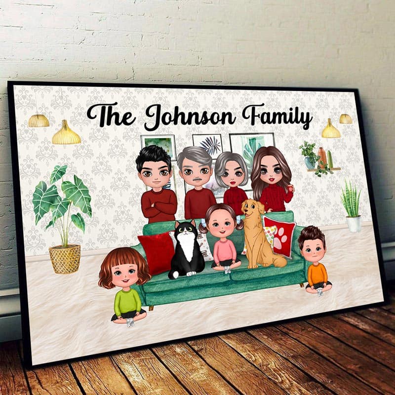 Big Family Gathering Personalized Poster - Image 2