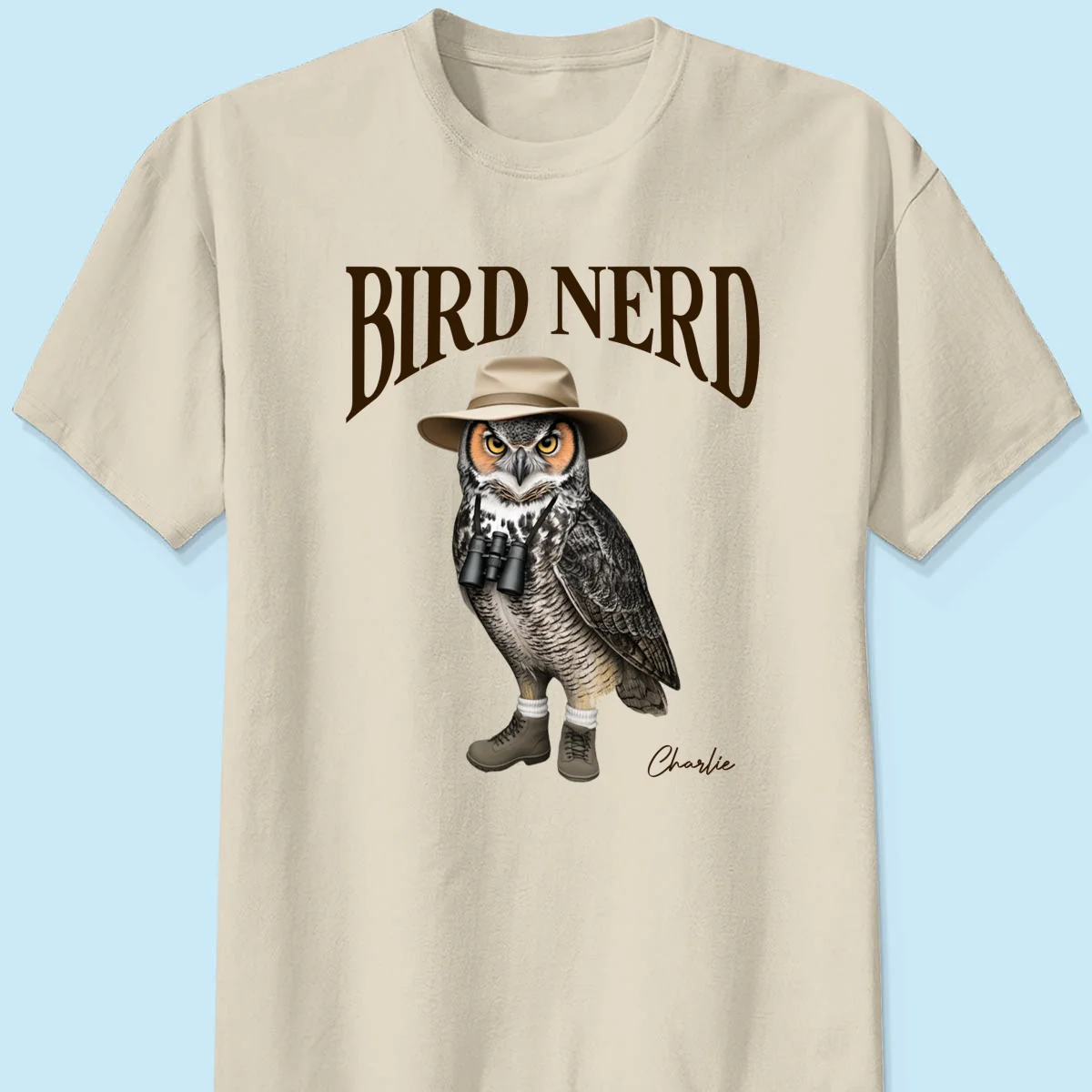Bird Nerd Custom Name Funny - Personalized Shirt - Gift for Bird Lover, Birdwatcher, Bird Watching Gifts - Image 11