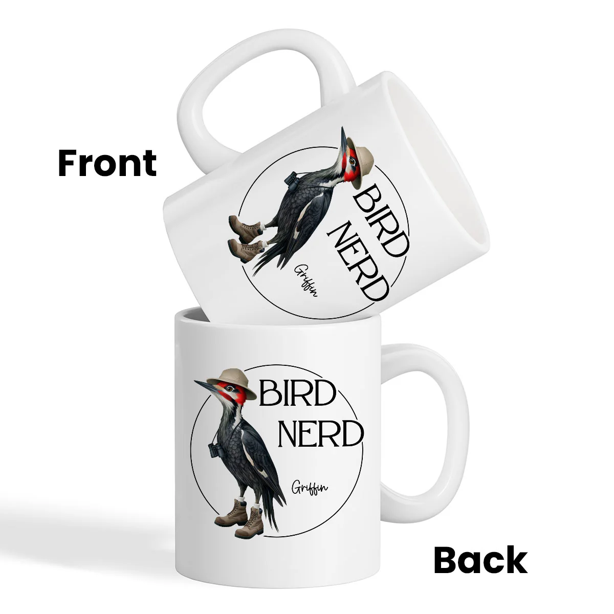Bird Nerd Funny Bird Watcher Mug, Twitcher Mug, Gift for Bird Lover Personalized Mug - Image 11
