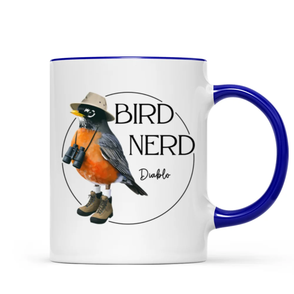 Bird Nerd Funny Bird Watcher Mug, Twitcher Mug, Gift for Bird Lover Personalized Mug - Image 14