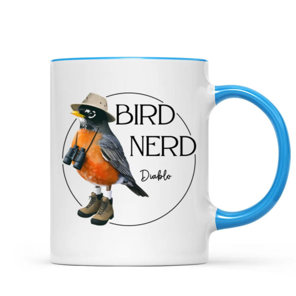 Bird Nerd Funny Bird Watcher Mug, Twitcher Mug, Gift for Bird Lover Personalized Mug - Image 16
