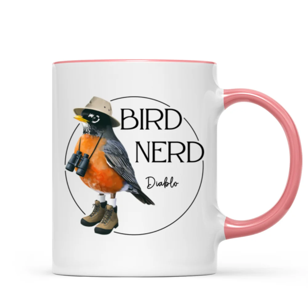 Bird Nerd Funny Bird Watcher Mug, Twitcher Mug, Gift for Bird Lover Personalized Mug - Image 17