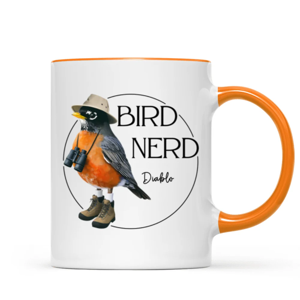 Bird Nerd Funny Bird Watcher Mug, Twitcher Mug, Gift for Bird Lover Personalized Mug - Image 18