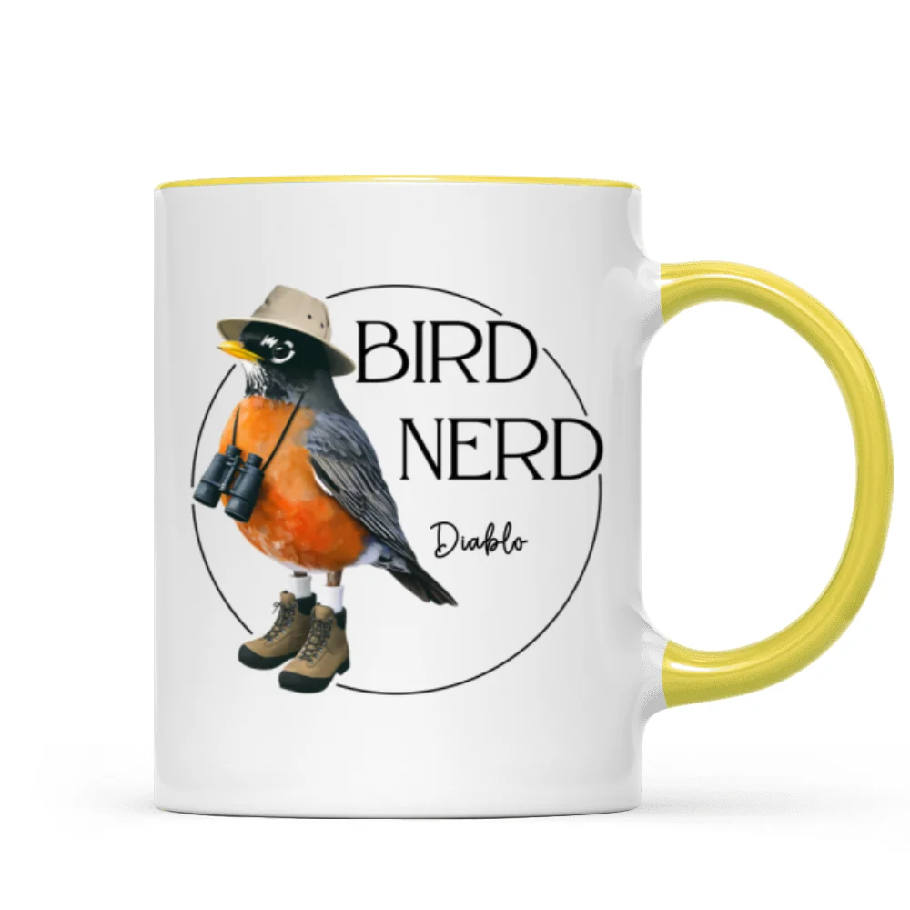 Bird Nerd Funny Bird Watcher Mug, Twitcher Mug, Gift for Bird Lover Personalized Mug - Image 19