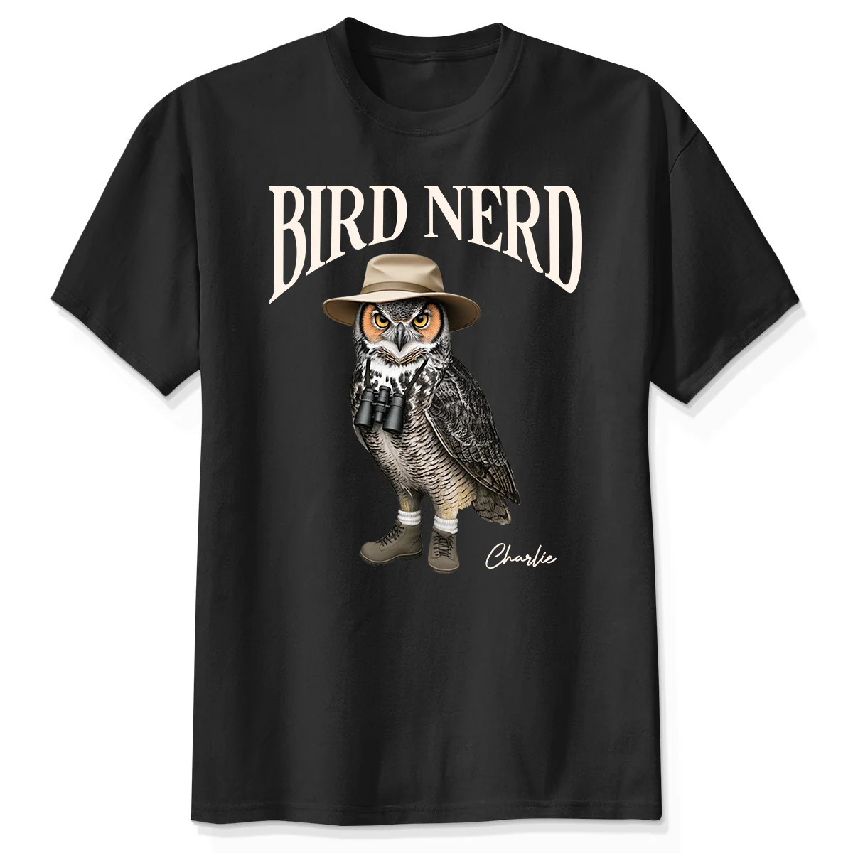 Bird Nerd Funny Bird Watcher Shirt, Twitcher Shirt, Gift for Bird Lover Personalized Dark Color Shirt