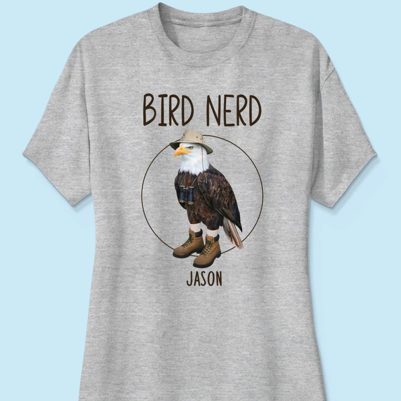 Bird Nerd Funny Bird Watcher Shirt, Twitcher Shirt, Gift for Bird Lover Personalized Shirt - Image 13