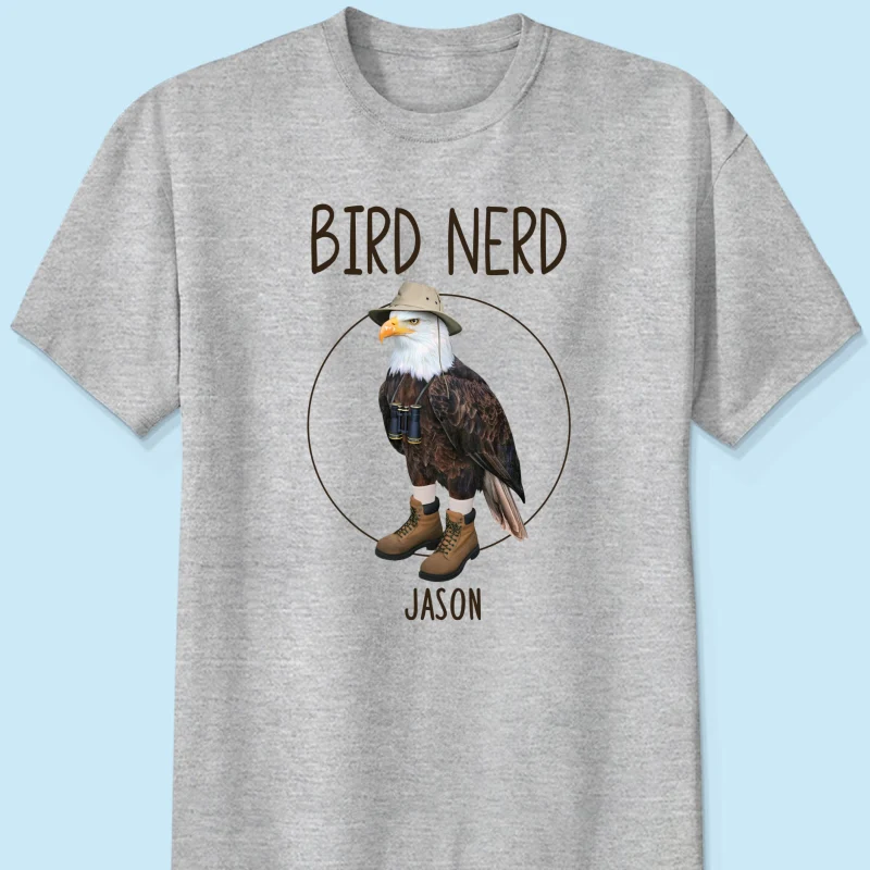 Bird Nerd Funny Bird Watcher Shirt, Twitcher Shirt, Gift for Bird Lover Personalized Shirt - Image 8