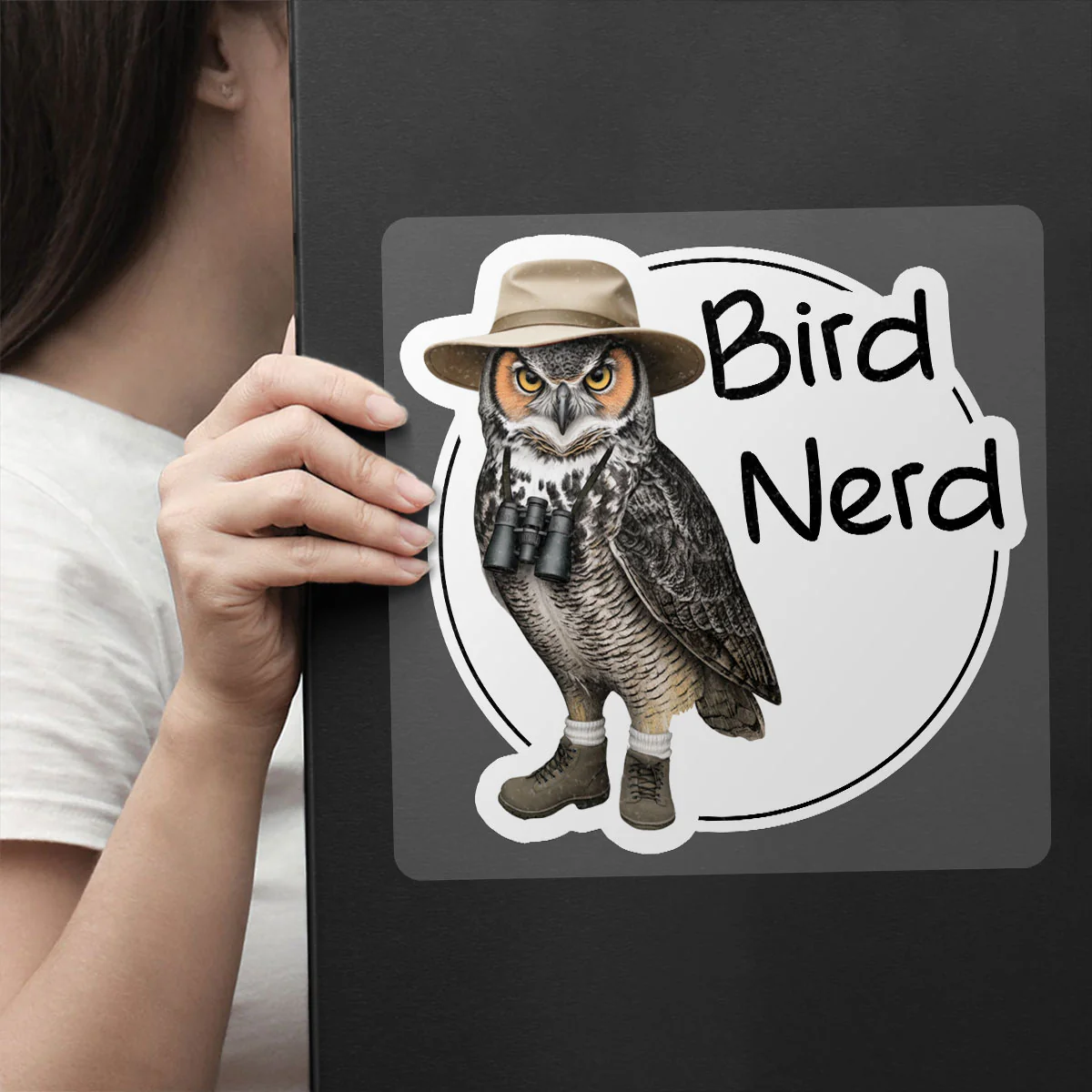 Bird Nerd Funny Bird Watcher Twitcher Gift for Bird Lover Personalized Car Sticker Decal - Image 5