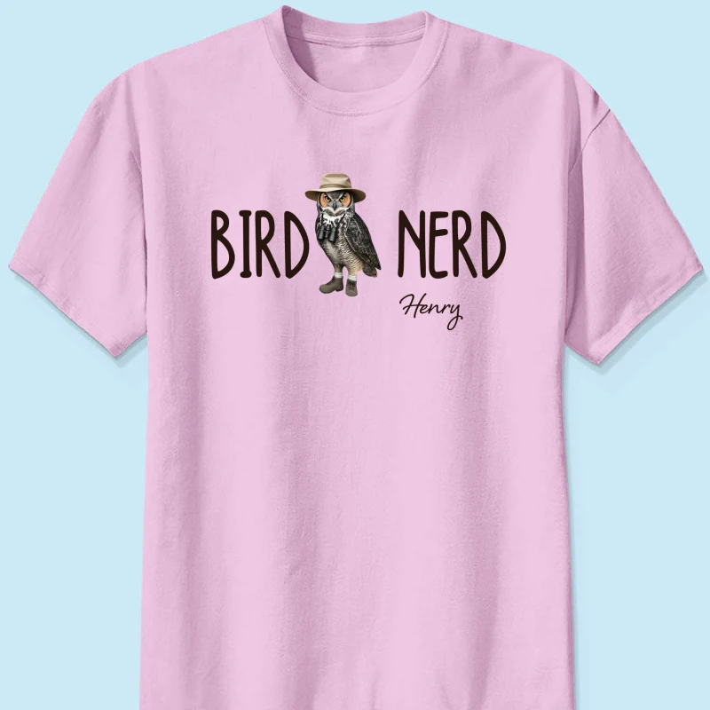 Bird Nerd - Personalized Shirt - Gift for Bird Lover, Birdwatcher, Bird Watching Gifts - Image 14