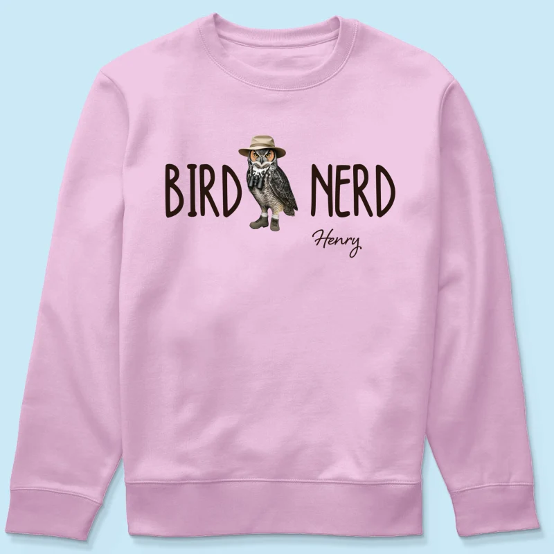 Bird Nerd - Personalized Shirt - Gift for Bird Lover, Birdwatcher, Bird Watching Gifts - Image 22