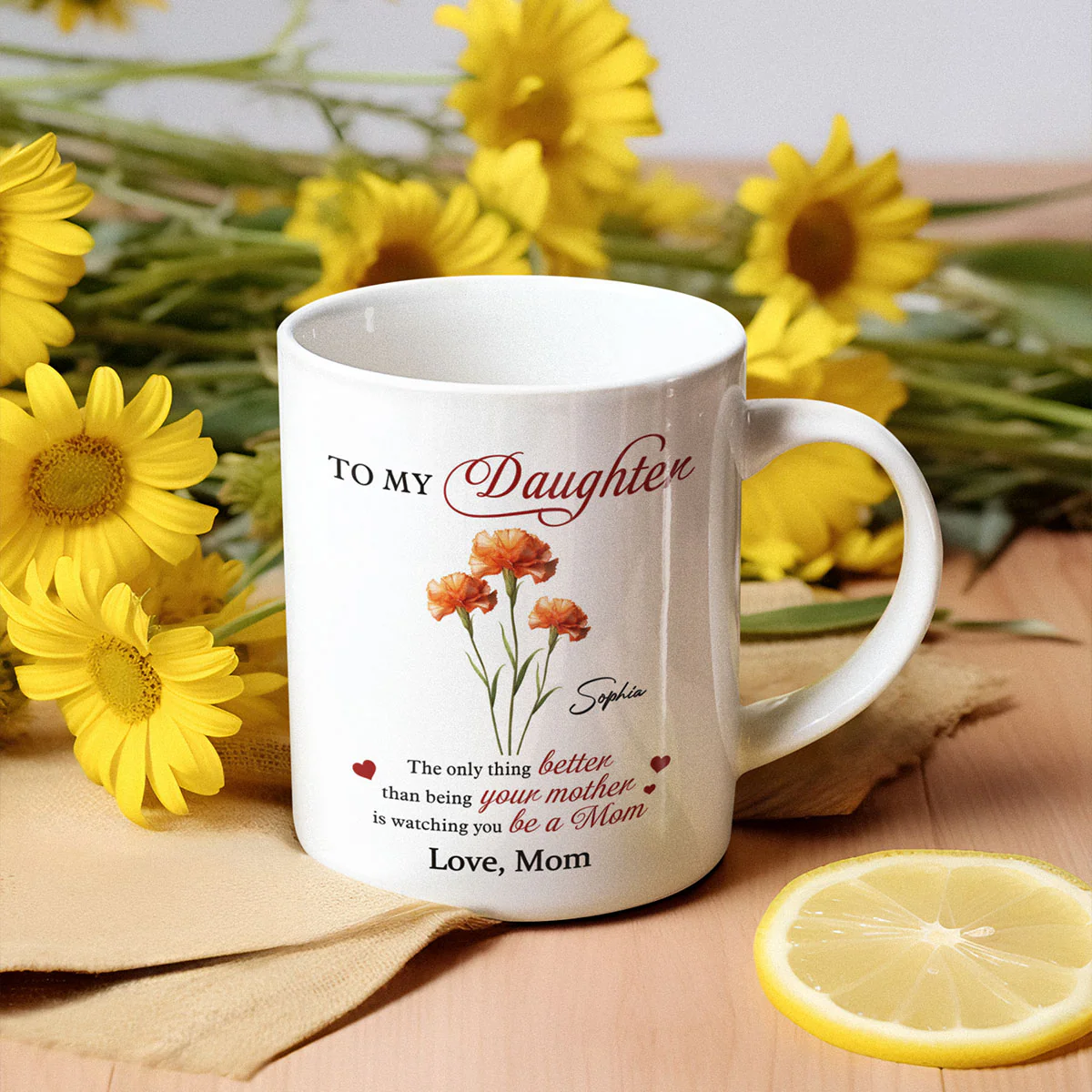 Birth Flower The Only Thing Better Personalized Mug - Image 5