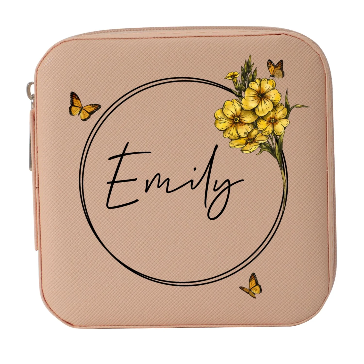 Birth Month Flower Custom Name Personalized Jewelry Box, Gift for Her, Gift For Friends, Mother's Day Birthday Gift - Image 11