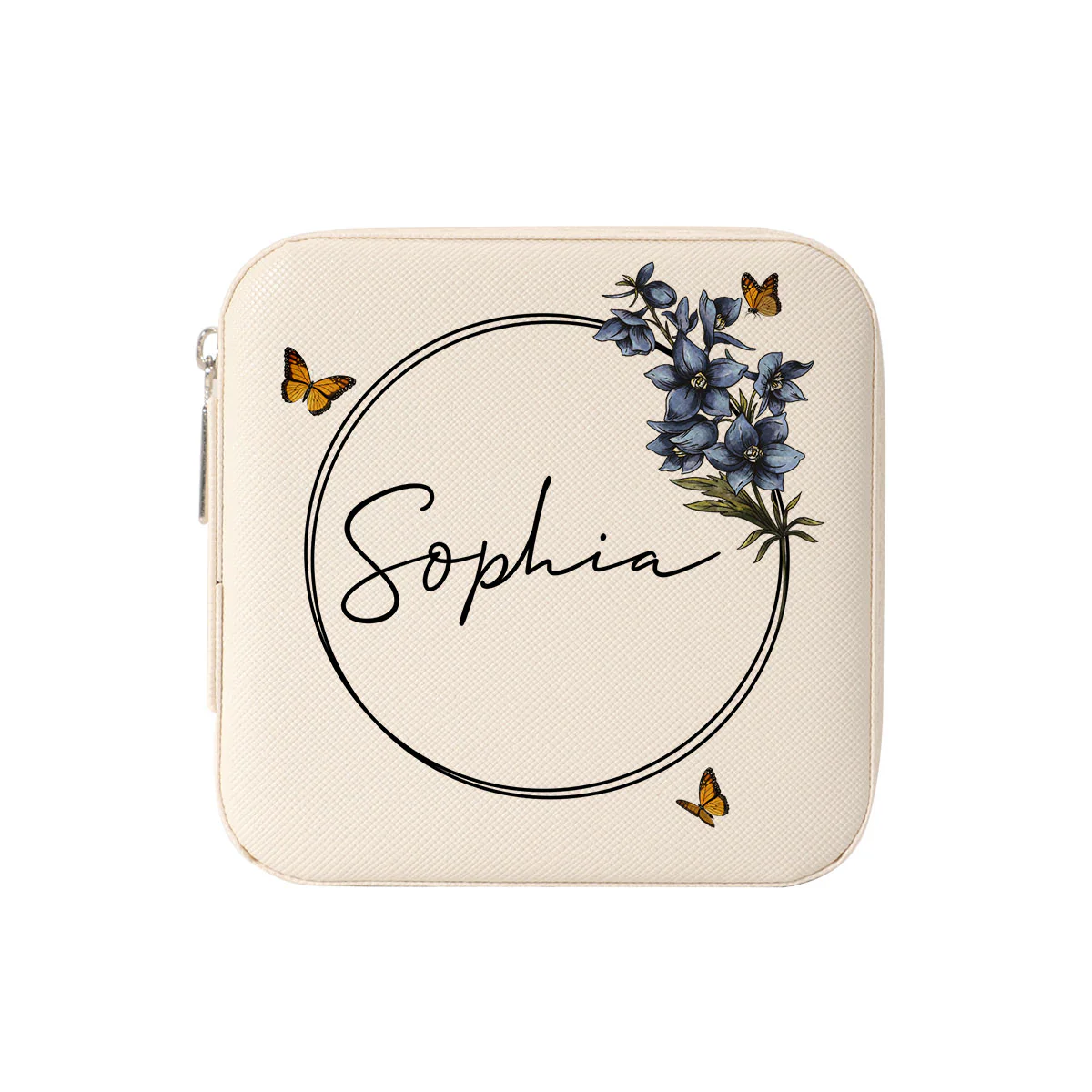 Birth Month Flower Custom Name Personalized Jewelry Box, Gift for Her, Gift For Friends, Mother's Day Birthday Gift - Image 2