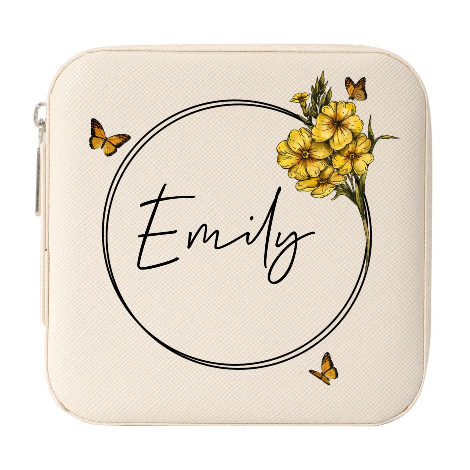 Birth Month Flower Custom Name Personalized Jewelry Box, Gift for Her, Gift For Friends, Mother's Day Birthday Gift - Image 9