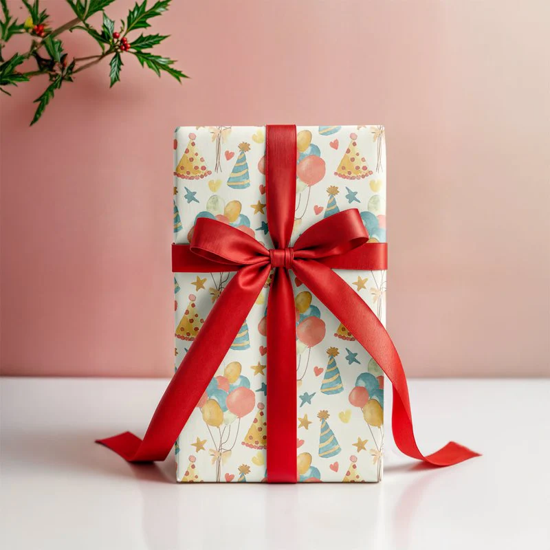 Birthday Baloon Gift Wrapping Paper - Image 4