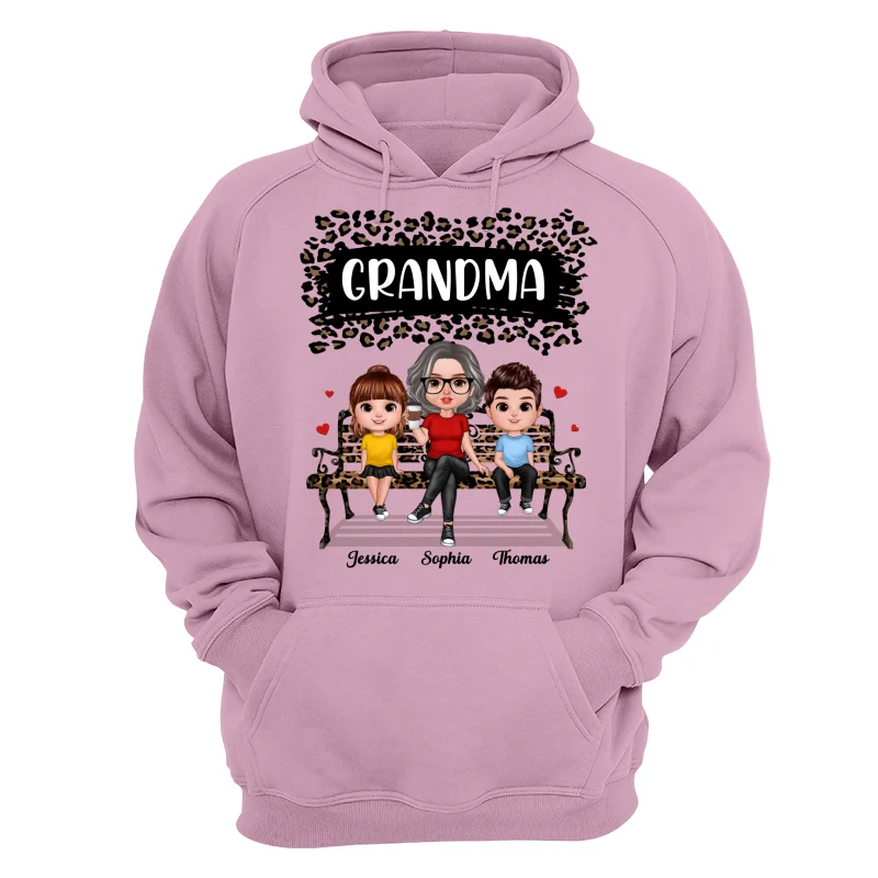 Black Leopard Grandma Grandkids Personalized Shirt - Image 15