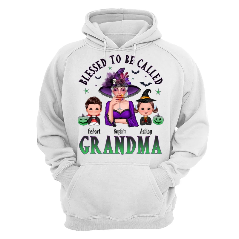 Blessed To Be Called Grandma Mom Halloween Personalized Shirt - Image 13