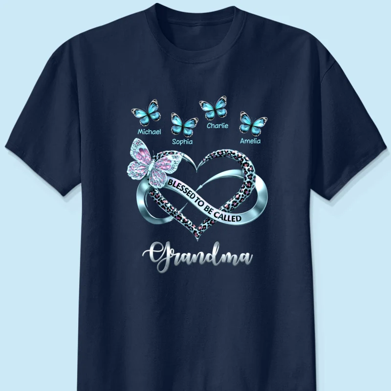 Blessed To Be Called Grandma - Personalized Shirt - Heartfelt Mother's Day Gift for Grandma - Image 11