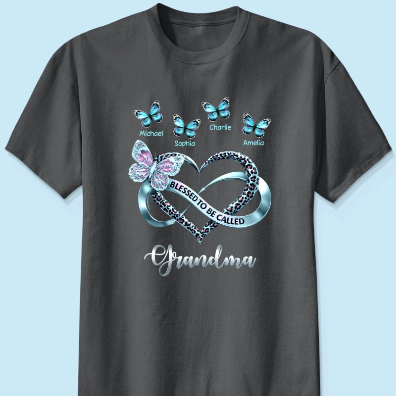 Blessed To Be Called Grandma - Personalized Shirt - Heartfelt Mother's Day Gift for Grandma - Image 12