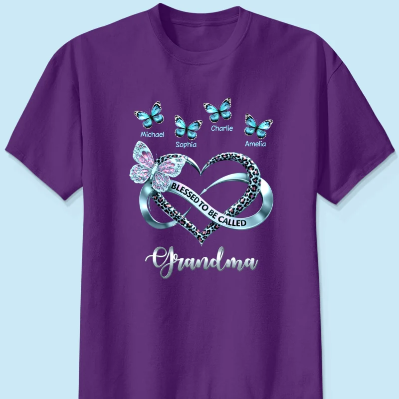 Blessed To Be Called Grandma - Personalized Shirt - Heartfelt Mother's Day Gift for Grandma - Image 13