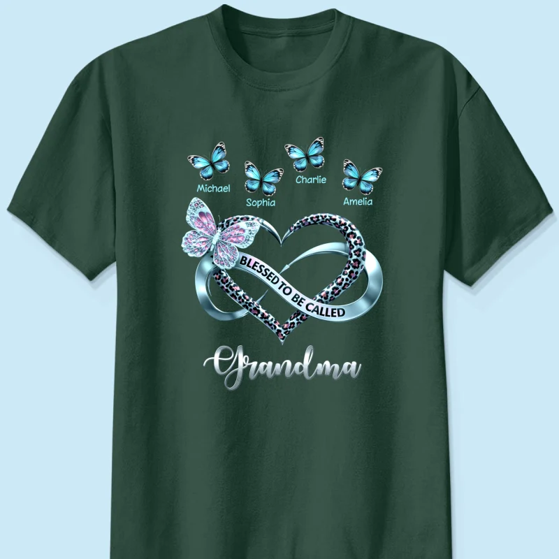 Blessed To Be Called Grandma - Personalized Shirt - Heartfelt Mother's Day Gift for Grandma - Image 14