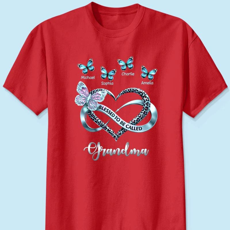 Blessed To Be Called Grandma - Personalized Shirt - Heartfelt Mother's Day Gift for Grandma - Image 16