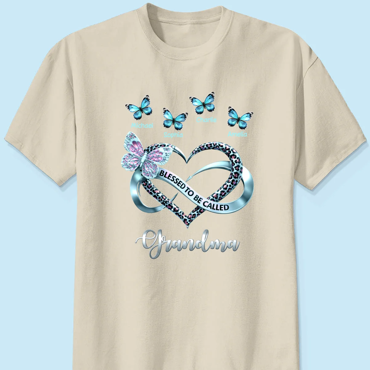 Blessed To Be Called Grandma - Personalized Shirt - Heartfelt Mother's Day Gift for Grandma - Image 19
