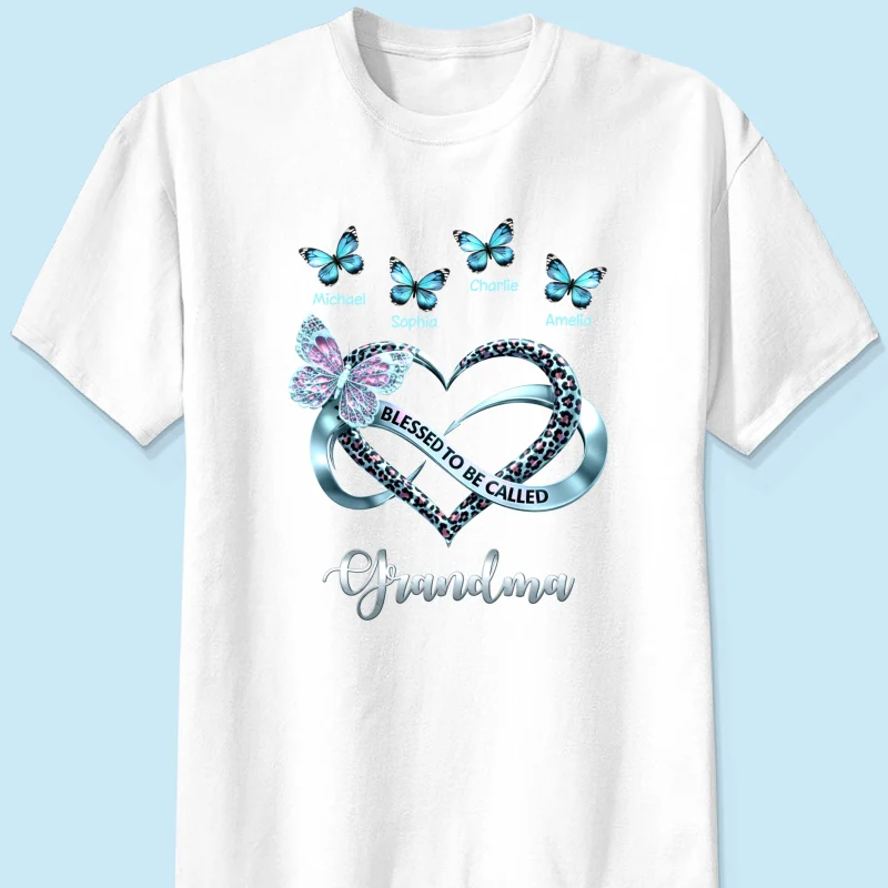 Blessed To Be Called Grandma - Personalized Shirt - Heartfelt Mother's Day Gift for Grandma - Image 20