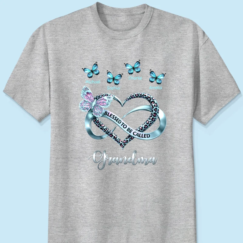 Blessed To Be Called Grandma - Personalized Shirt - Heartfelt Mother's Day Gift for Grandma - Image 21