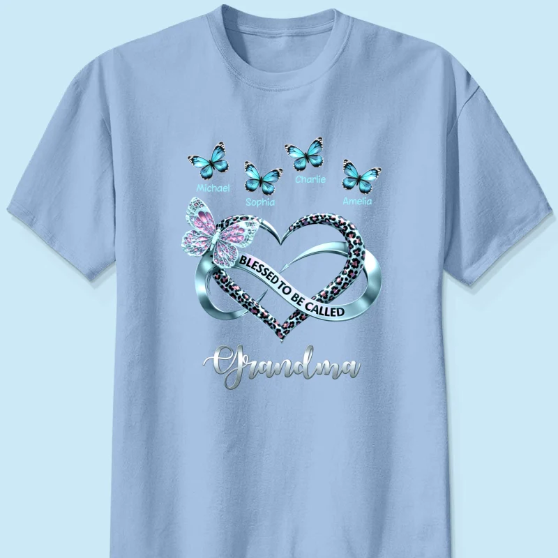 Blessed To Be Called Grandma - Personalized Shirt - Heartfelt Mother's Day Gift for Grandma - Image 23