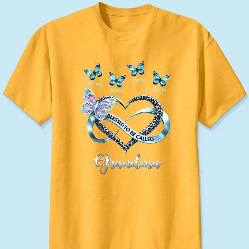 Blessed To Be Called Grandma - Personalized Shirt - Heartfelt Mother's Day Gift for Grandma - Image 24