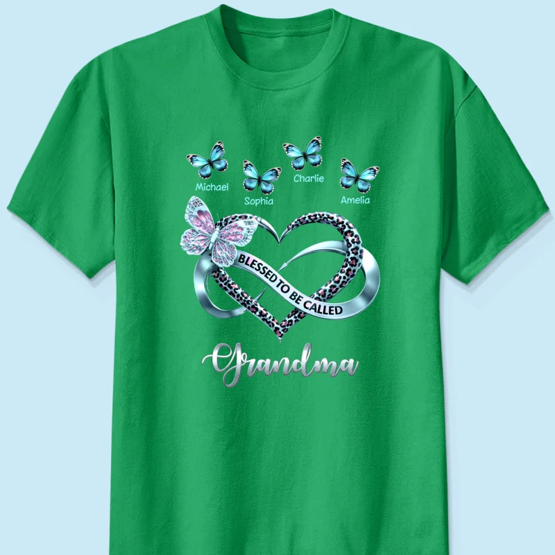 Blessed To Be Called Grandma - Personalized Shirt - Heartfelt Mother's Day Gift for Grandma - Image 25