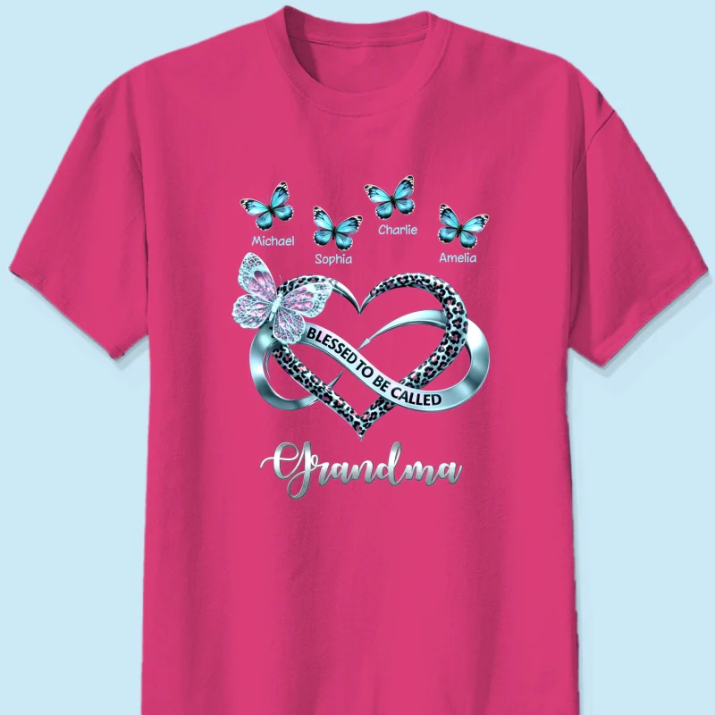Blessed To Be Called Grandma - Personalized Shirt - Heartfelt Mother's Day Gift for Grandma - Image 26