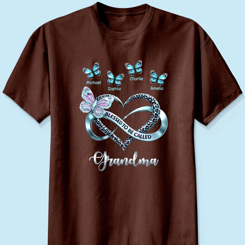 Blessed To Be Called Grandma - Personalized Shirt - Heartfelt Mother's Day Gift for Grandma - Image 27