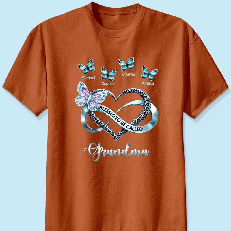Blessed To Be Called Grandma - Personalized Shirt - Heartfelt Mother's Day Gift for Grandma - Image 28