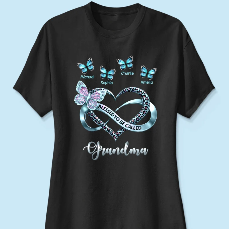 Blessed To Be Called Grandma - Personalized Shirt - Heartfelt Mother's Day Gift for Grandma - Image 29
