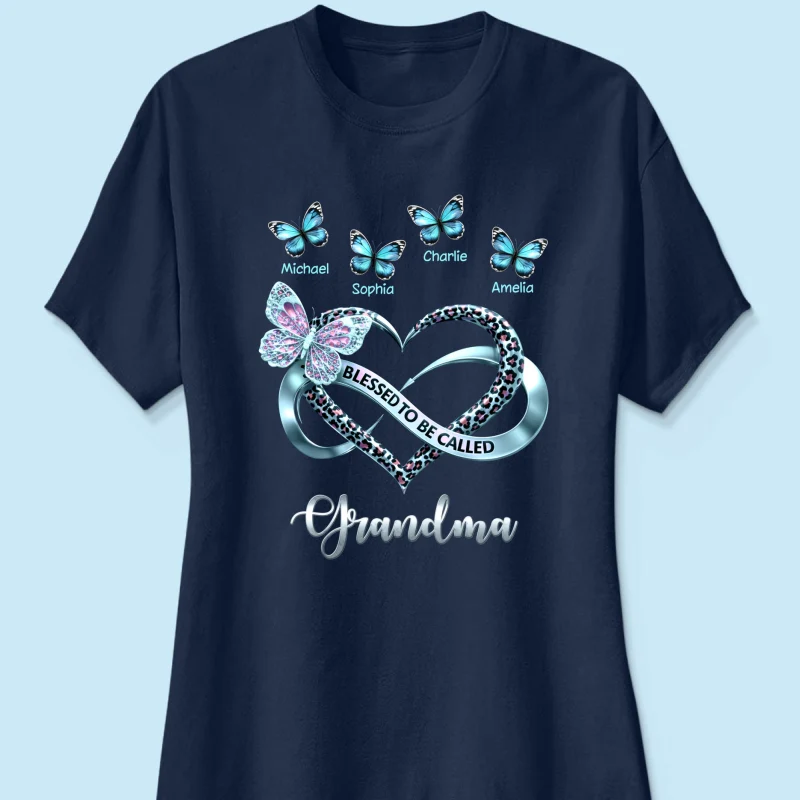 Blessed To Be Called Grandma - Personalized Shirt - Heartfelt Mother's Day Gift for Grandma - Image 30