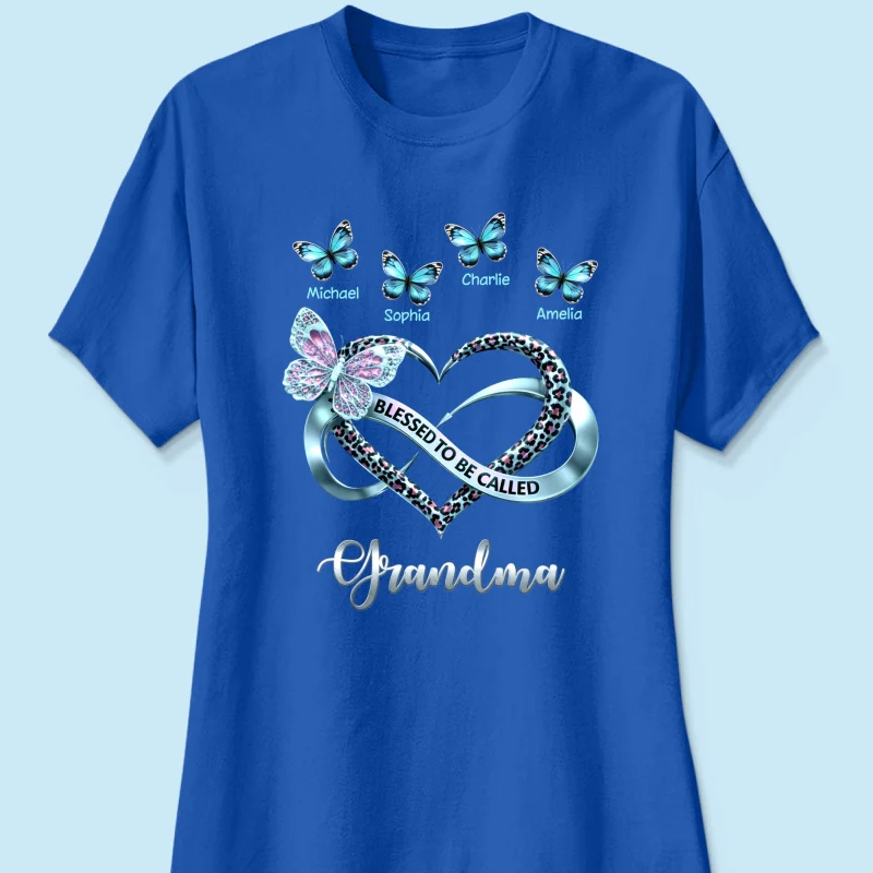 Blessed To Be Called Grandma - Personalized Shirt - Heartfelt Mother's Day Gift for Grandma - Image 34