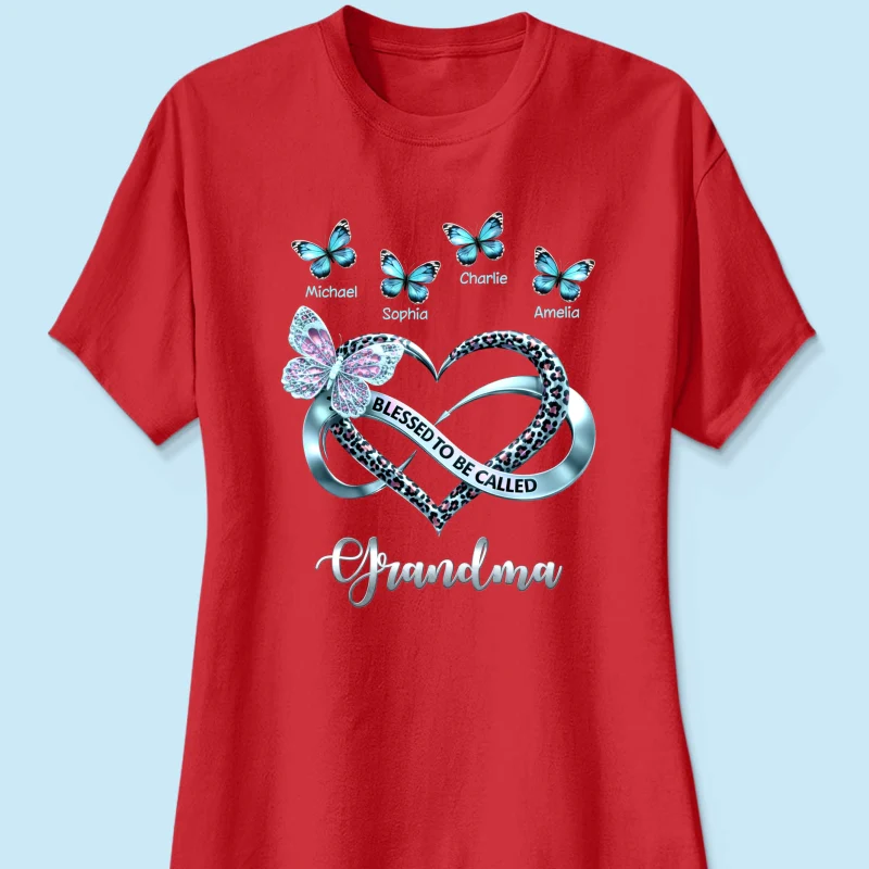 Blessed To Be Called Grandma - Personalized Shirt - Heartfelt Mother's Day Gift for Grandma - Image 35