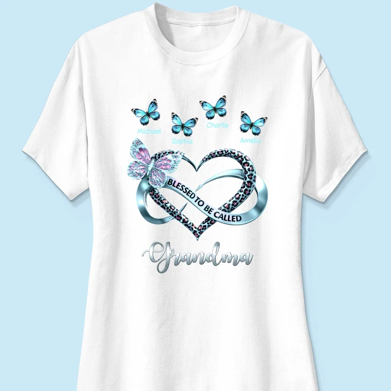 Blessed To Be Called Grandma - Personalized Shirt - Heartfelt Mother's Day Gift for Grandma - Image 37