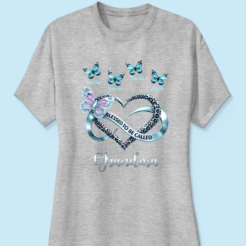 Blessed To Be Called Grandma - Personalized Shirt - Heartfelt Mother's Day Gift for Grandma - Image 38