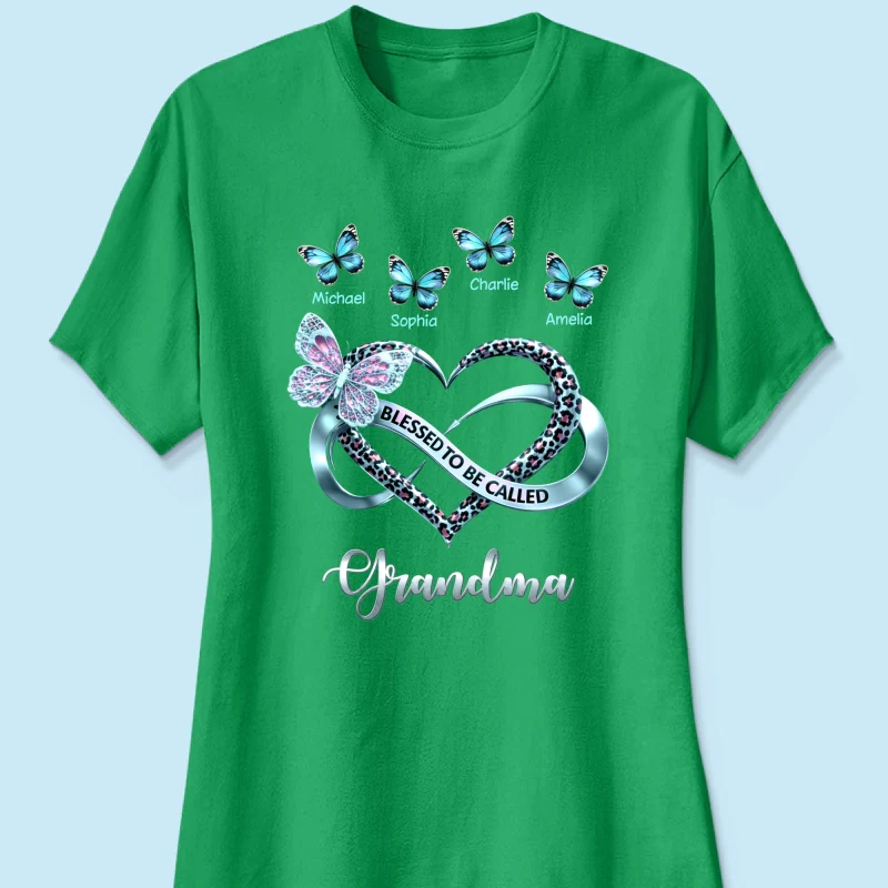 Blessed To Be Called Grandma - Personalized Shirt - Heartfelt Mother's Day Gift for Grandma - Image 42