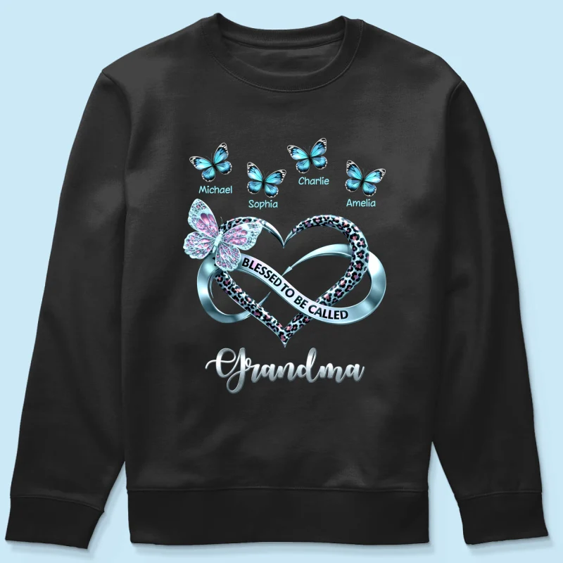 Blessed To Be Called Grandma - Personalized Shirt - Heartfelt Mother's Day Gift for Grandma - Image 43