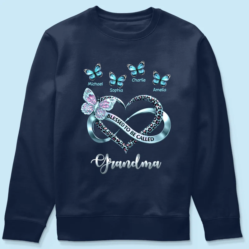 Blessed To Be Called Grandma - Personalized Shirt - Heartfelt Mother's Day Gift for Grandma - Image 44