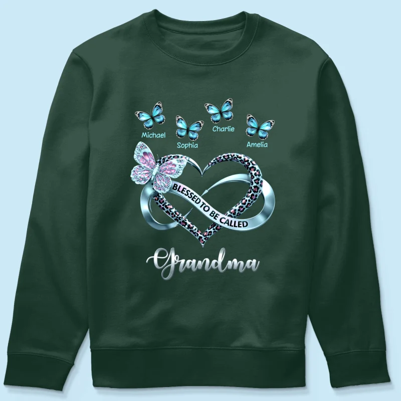 Blessed To Be Called Grandma - Personalized Shirt - Heartfelt Mother's Day Gift for Grandma - Image 46