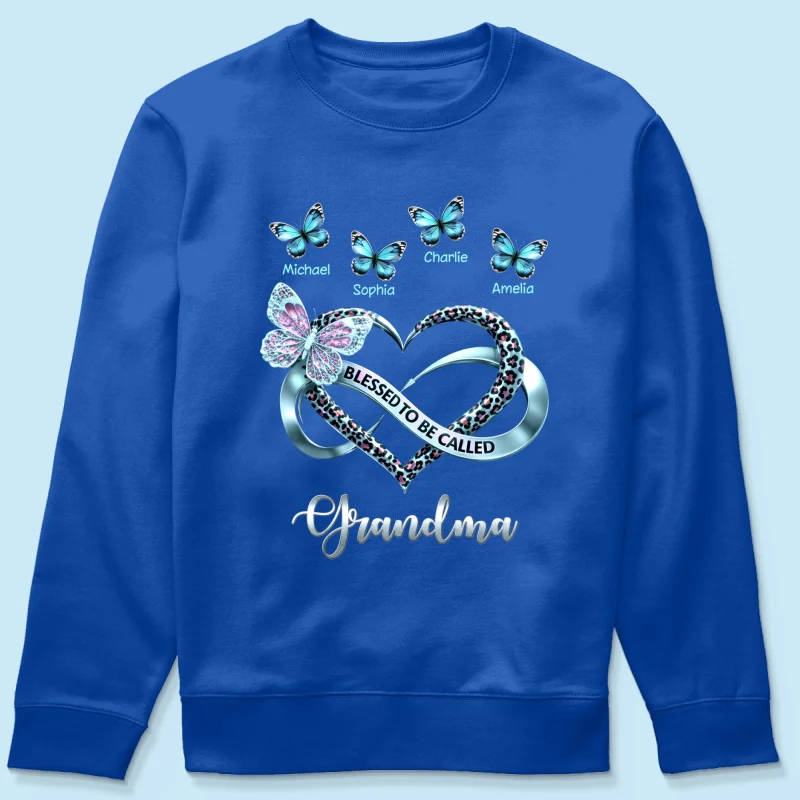Blessed To Be Called Grandma - Personalized Shirt - Heartfelt Mother's Day Gift for Grandma - Image 47