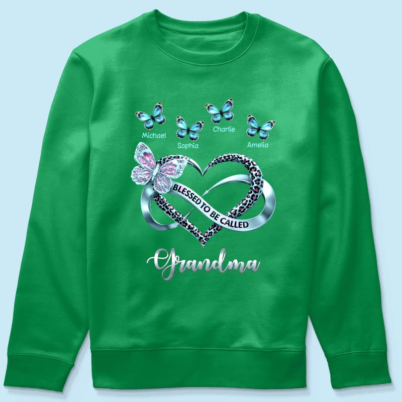 Blessed To Be Called Grandma - Personalized Shirt - Heartfelt Mother's Day Gift for Grandma - Image 54